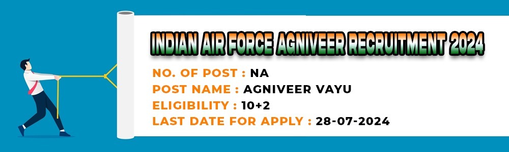 Indian Air Force Agniveer Vayu Recruitment Notification 2024