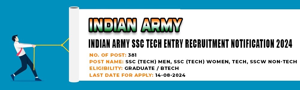 Indian Army SSC Tech Entry Recruitment 2024 