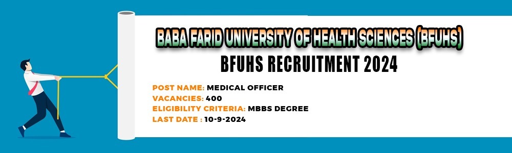 BFUHS Medical Officer Recruitment 2024