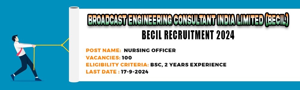 BECIL Nursing Officer Recruitment 2024